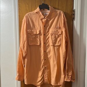 World Wide Sportman Peach Button Down Shirt